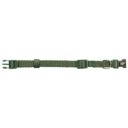 Trixie Halsband maat S-M met groene anti-trek gesp. Halsketting