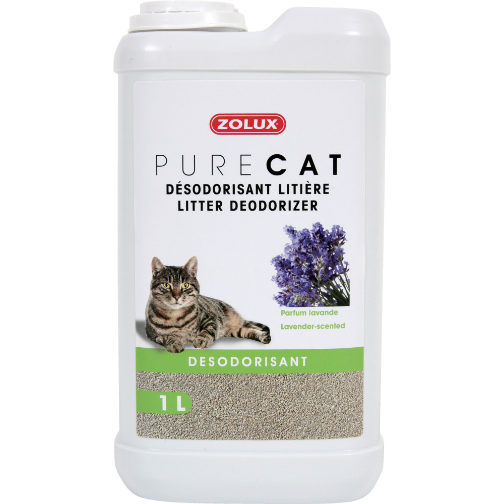 zolux Deodorante per lettiere alla lavanda 1 litro per gatti Deodorante per lettiere
