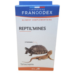 Francodex Reptil'mines 15 g de vitamina para répteis e tartarugas Alimentação