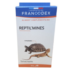 Francodex Reptil'mines 15 g di vitamine per rettili e tartarughe Cibo