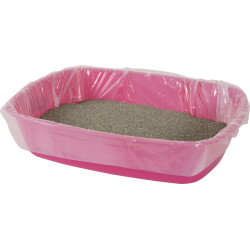 zolux 12 Sacos protectores para tabuleiro de areia para gatos 46 x 30 cm Sacos de lixo