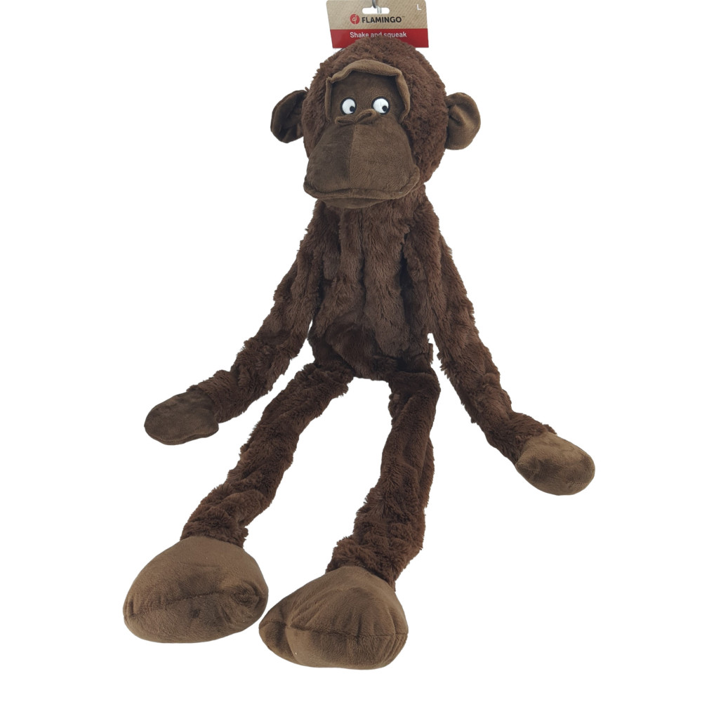 Flamingo Madina brown monkey toy 100cm for dog Squeaky toys for dogs