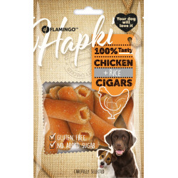 Flamingo Hapki Cigar Kip & Rijst Snoepjes 85 g voor honden Kip