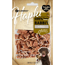 Lapin Friandises Hapki Morceaux Lapin & Riz 85 g pour chien