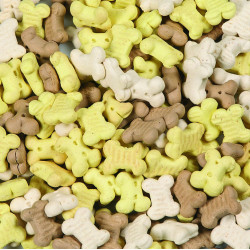 Flamingo Crunch Biscuit Leckerlis mit Vanillegeschmack 500 g für Hunde Leckerli Hund