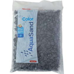 zolux Aqua Sand ekaï zwart grind 5-12 mm 1 kg aquariumzak Bodems, substraten