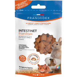 Francodex Intestinet 50 g Leckerlis für Kaninchen und Nagetiere Snacks und Ergänzung