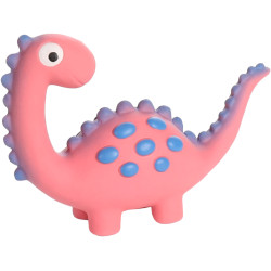 Flamingo Brinquedo de dinossauro em látex cor-de-rosa com 10 cm de altura para cães Brinquedos de ranger para cães
