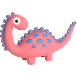 Flamingo Rosafarbenes Dinosaurier-Spielzeug aus Latex Höhe 14,5 cm für Hunde Quietschspielzeug für Hunde