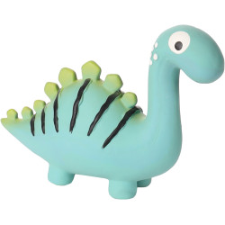 Flamingo Brinquedo de dinossauro de látex verde com 13,5 cm de altura para cães Brinquedos de ranger para cães