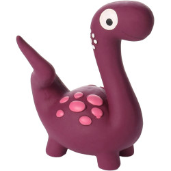 Flamingo Fioletowy lateksowy dinozaur dla psów o wysokości 15 cm Jouets à couinement pour chien