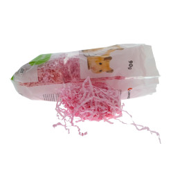 Flamingo Saco de fibra de papel de cama macio 90 gr de cor aleatória para roedores Camas, redes de dormir, ninhos
