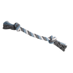 Jeux cordes pour chien Jouet corde avec 2 nœuds Bleu ø 8.5 x 75 cm jumbo pour chien