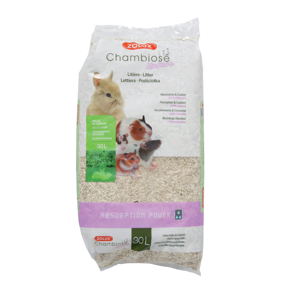 zolux Chambiose natural litter 30 L -3 kg for rodents Litter and shavings for rodents