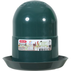 zolux Alimentatore a silo in plastica riciclata da 2 kg verde per cortile Alimentatore