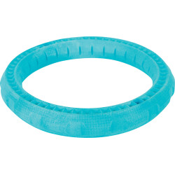 zolux Moos Giocattolo ad anello galleggiante in TPR ø 17 cm x 3 cm blu per cani Giocattolo per cani