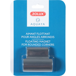 zolux Schwimmender Magnet 6.5 x 5 x Dicke 2.5 cm für Aquariumecke Pflege, Reinigung Aquarium