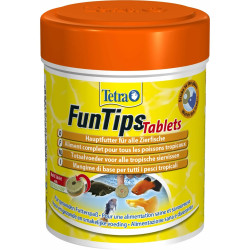 Tetra Alleinfuttermittel für alle tropischen Fische 65 g - 150 ml Funtips Tablets Essen