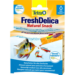 Tetra Artemias "Brine shrimps" gel treats 16 sticks de 3 g Fresh Delica food para peixes ornamentais Alimentação