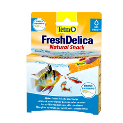 Tetra Artemias "Brine shrimps" gel treats 16 sticks of 3 g Fresh Delica food for ornamental fish Food