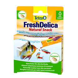 Tetra Daphnia" gel treats 16 barritas de 3 g Alimento fresco Delica para peces ornamentales Alimentos