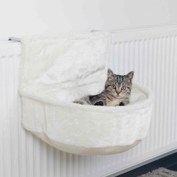 Trixie Kattenbed met witte radiator 45 x 33 cm beddengoed kat radiator