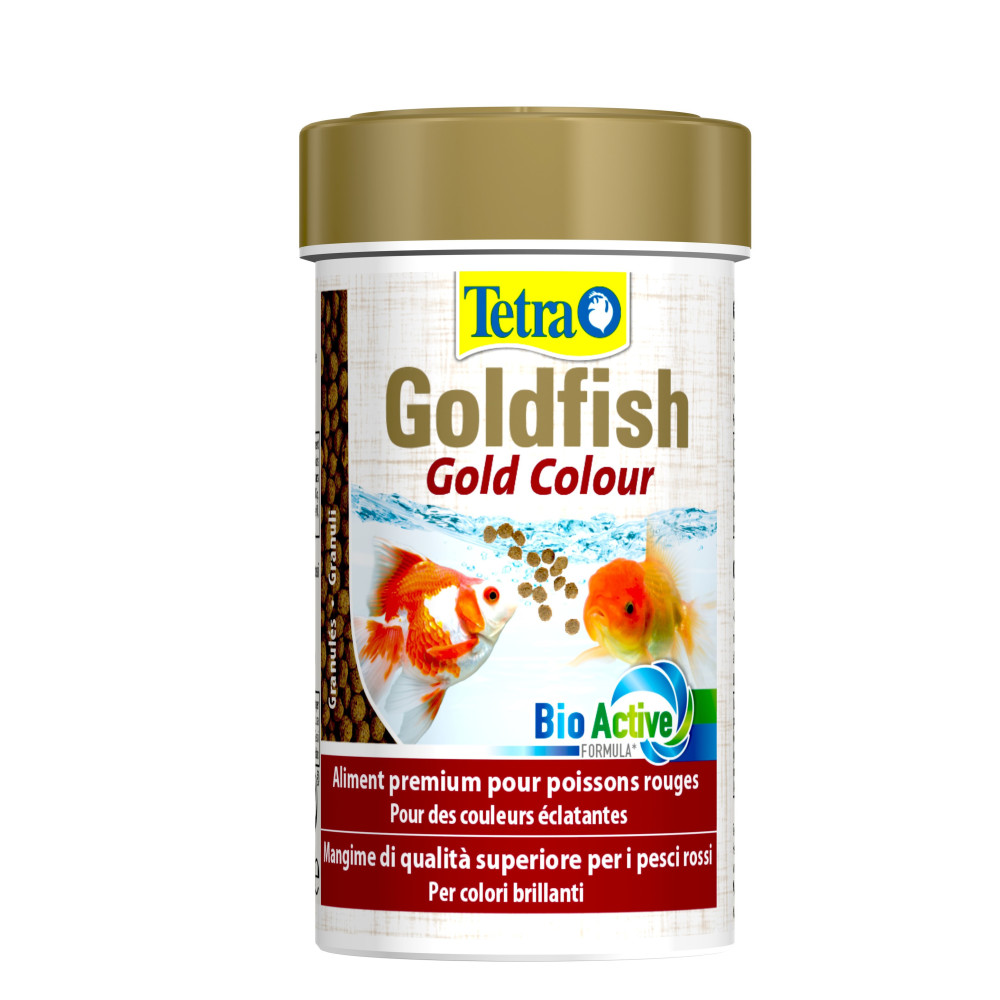 Nourriture poisson Goldfish Gold Couleur 30g - 100ml Aliment complet pour les poissons rouge