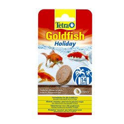 Tetra Goldfisch Block Urlaub 2 x 12 g. Gelee-Futter für Goldfische Essen