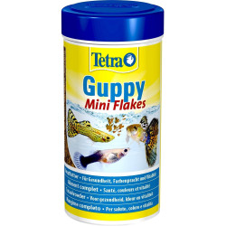 Tetra Guppy mini flakes 75g - 250 ml Alimento per guppy, platy, molly e portaspada Cibo