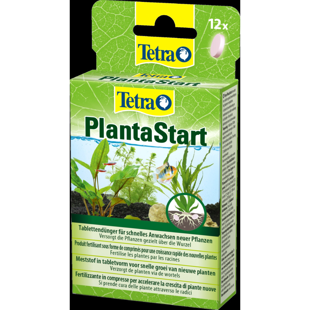Tetra PlantaStart fertilisant pour plantes d'aquarium 12 comprimés Santé, soin des poissons