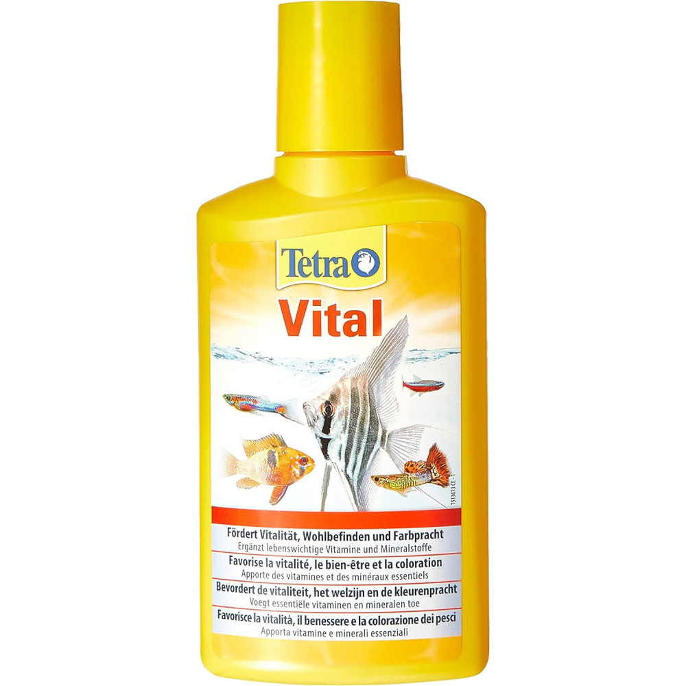Tetra Vital 250ML apporte des vitamines et mineraux pour poisson Salute, cura dei pesci
