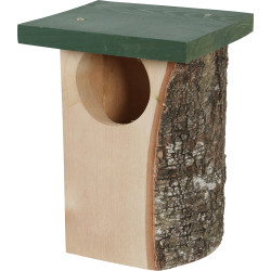 zolux Budka lęgowa z litego drewna dla rudzika, wejście ok. 8 cm Nichoir oiseaux