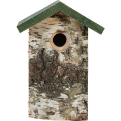 zolux Caixa de nidificação em madeira maciça ø32 mm entrada para pássaros pardais Birdhouse
