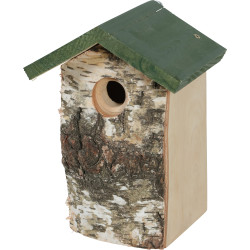 zolux Caja nido de madera maciza ø32 mm entrada para gorriones Casa de pájaros