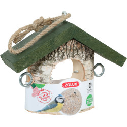 zolux Porta palline di grasso in legno massiccio per uccelli supporto a sfera o a cuscinetto di grasso