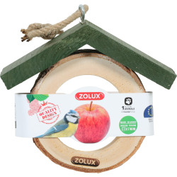 zolux Stojak na jabłka dla ptaków z litego drewna support boule ou pain de graisse