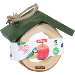 zolux Suporte para maçãs em madeira maciça para pássaros suporte de bola ou almofada de lubrificação