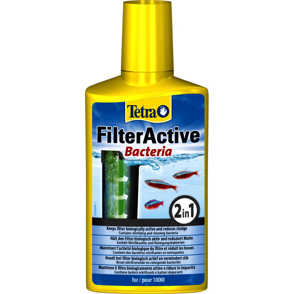 Tetra FilterActive bactérias 250ML Testes, tratamento de água