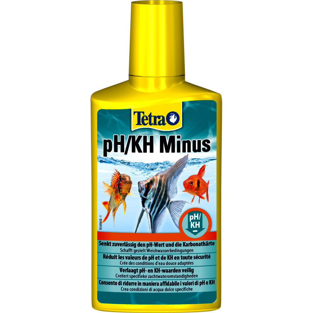 Tetra pH/KH minus para acuarios de agua dulce 250ML Pruebas, tratamiento del agua