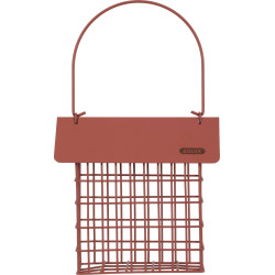 zolux Porta-pão de metal com telhado vermelho de terracota para pássaros suporte de bola ou almofada de lubrificação