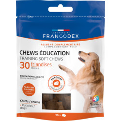 Francodex CHEWS education 30 Hundeleckerlis mit Huhn Leckerli Hund