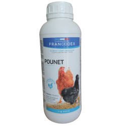 Francodex Producto contra el piojo rojo, pounet botella de 1 litro para aves de corral Tratamiento