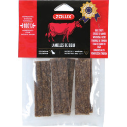 zolux 4 tiras de carne de vaca 100 g de guloseimas para cães Doces mastigáveis