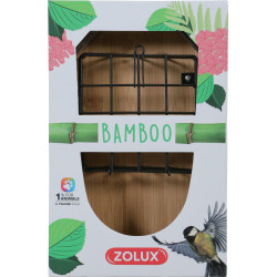 zolux Halter für 2 Bamboo-Fettbrötchen für Vögel halter Kugel oder Fettbrot
