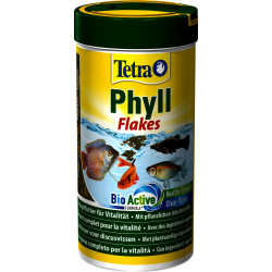 Nourriture poisson Phyll Flakes, melange flocon pour poissons d'ornement 20g/100ml