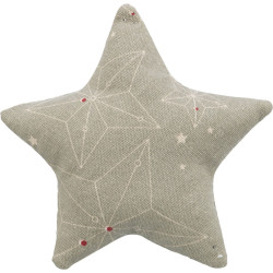 Trixie Almofada de Natal com estrelas e erva-dos-gatos 10 cm x 3 cm Catnip, Valeriana, Matatabi