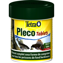 Tetra Pleco Tablets Alimento completo para grandes peixes terrestres herbívoros 120tablets Alimentação