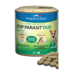 Francodex 30 comprimidos antiparasitas para cachorros e cães pequenos colar de controlo de pragas