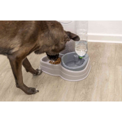 Trixie Dispensador de comida y agua de 1,5 kg para perros y gatos Dispensador de agua, alimentos