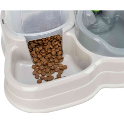 Trixie Dispensador de comida e água de 1,5 kg para cães e gatos Distribuidor de água, alimentos